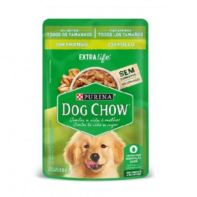 Comida Húmeda Para Perro Dog Chow Cachorro Todos Los Tamaños Pollo